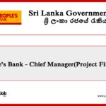Chief Manager – Project Finance