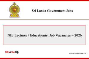 NIE Lecturer / Educationist Job Vacancies – 2026